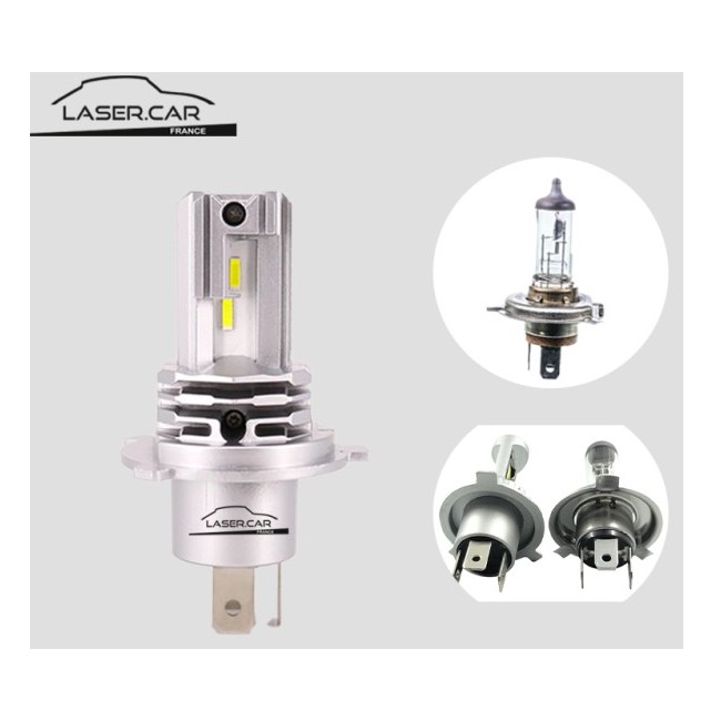 Kit de 2 Ampoules à LED H4 12V Code - Phare