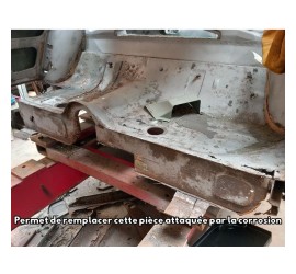 Tôle de liaison entre planchers arrières et cuvette de banquette arrière - exclusif - fabrication MPI