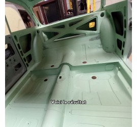 Tôle de liaison entre planchers arrières et cuvette de banquette arrière - exclusif - fabrication MPI