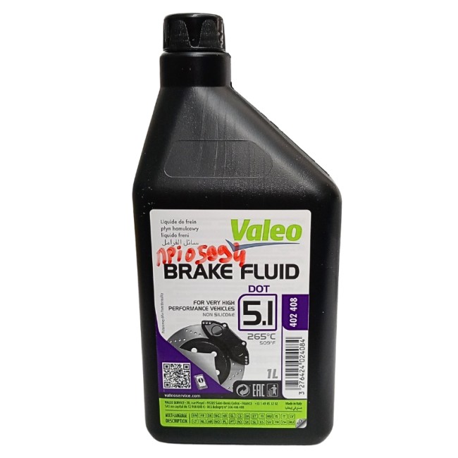 Liquide de frein DOT 5.1 performance 1L