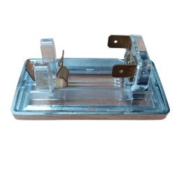 Lampe intérieur Alfetta GTV 116 verre transparent et entourage chrome avec interrupteur