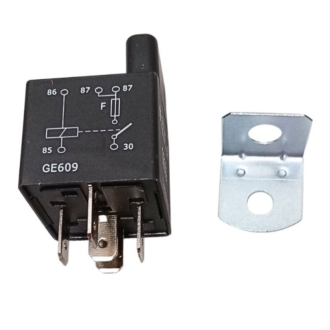 Relais GE609 en remplacement de Italamec 218/609 - avec broches 30 et 86 inversées