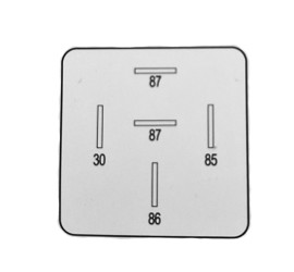 Relais GE609 en remplacement de Italamec 218/609 - avec broches 30 et 86 inversées