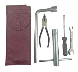 Trousse à outils en cuir...