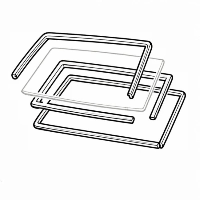 Ensemble des 3 joints de pare-brise - Alfa Romeo 75 - Alfa Romeo 90