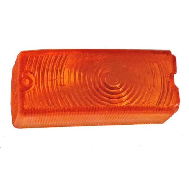 Cabochon Clignotant orange, pour Alfa Romeo Giulia 1963-1974 avec clignotant Carello avec insert chromé