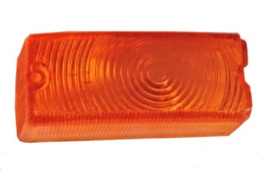 Cabochon Clignotant orange, pour Alfa Romeo Giulia 1963-1974 avec clignotant Carello avec insert chromé