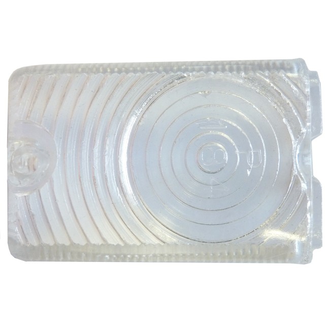 Cabochon Clignotant blanc, pour Alfa Romeo Giulia 1963-1974 avec clignotant Carello avec insert chromé