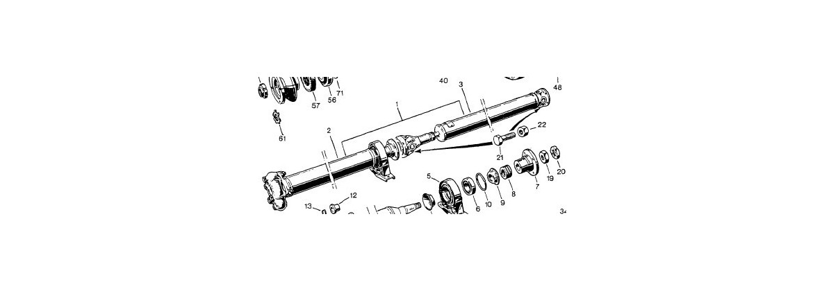 Arbre de transmission Alfa Romeo Montreal